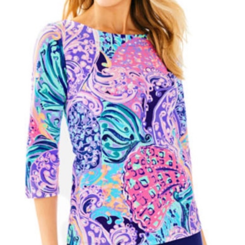 Lilly Pulitzer Waverly Top All She Wants